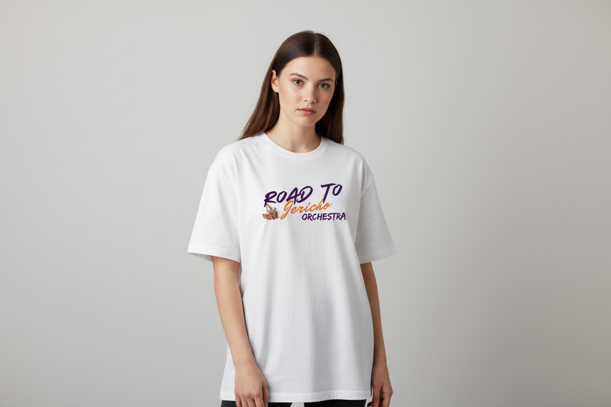 Road to Jericho Orchestra Oversized T-Shirt mockup